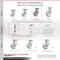 Service Caster 6 Inch V Groove Semi Steel Caster Set with Roller Bearings 2 Swivel 2 Rigid SCC SCC-35S620-VGR-2-R-2 - alternate 2